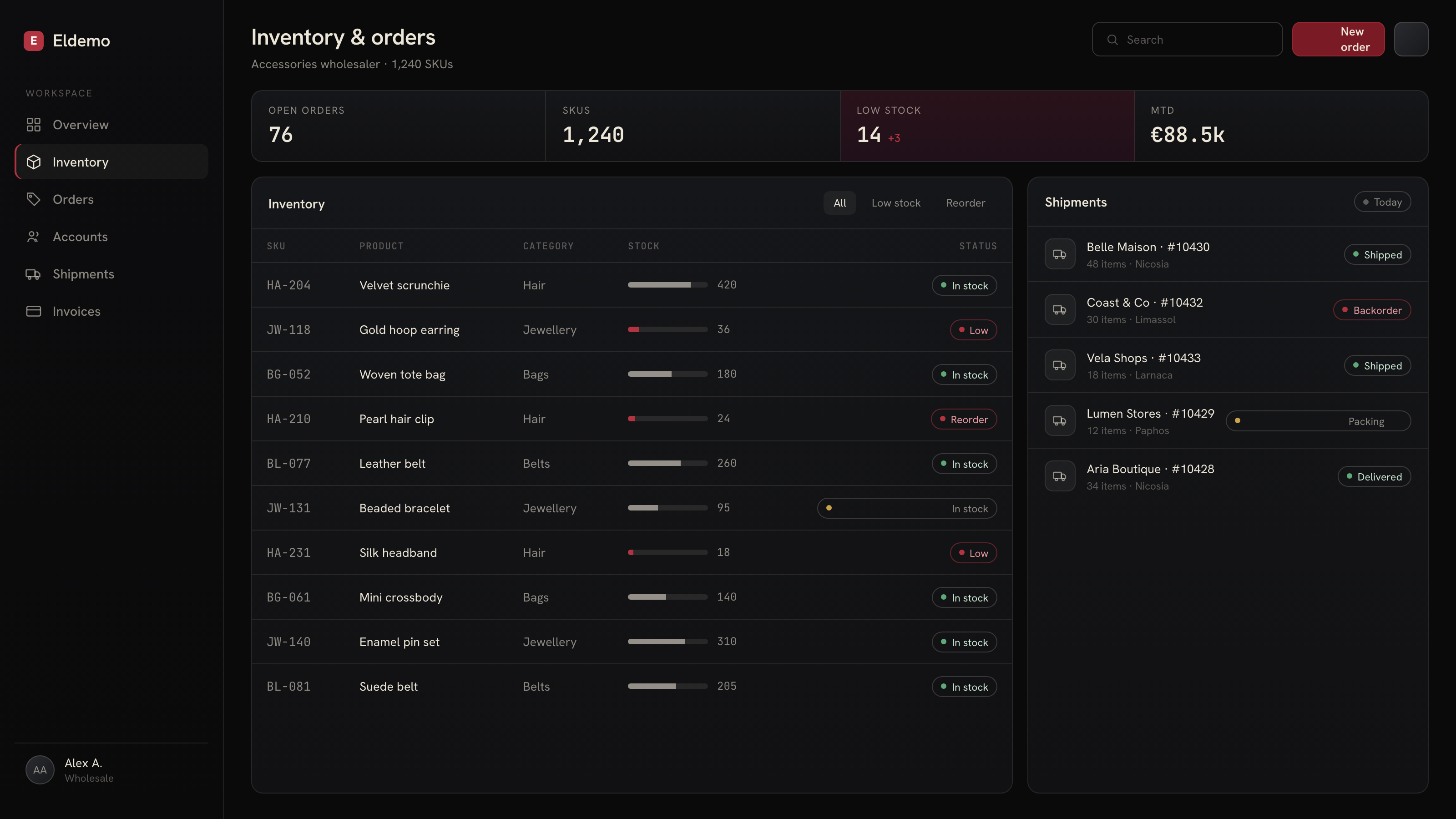 Eldemo system